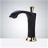 Fontana Commercial Automatic Black And Gold Sensor Faucet